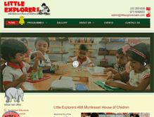 Tablet Screenshot of littleexplorersami.com